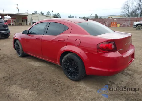 2013 Dodge Avenger Se V6 z USA, uszkodzony, nr VIN 1C3CDZAG3DN760373